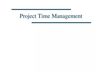 project time management