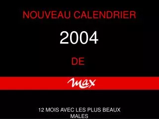 nouveau calendrier