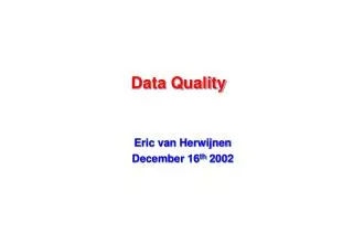 Data Quality