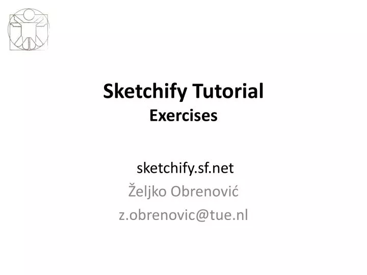 sketchify tutorial exercises