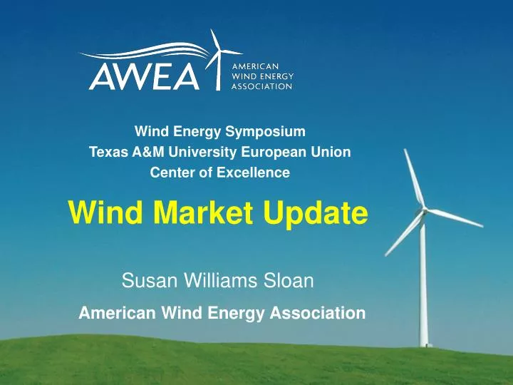wind market update