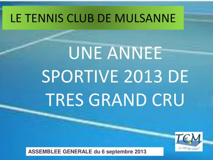 le tennis club de mulsanne