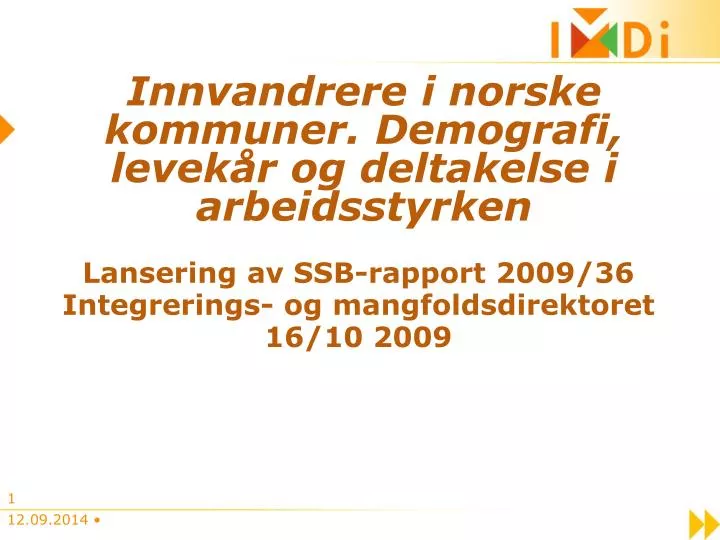 innvandrere i norske kommuner demografi levek r og deltakelse i arbeidsstyrken