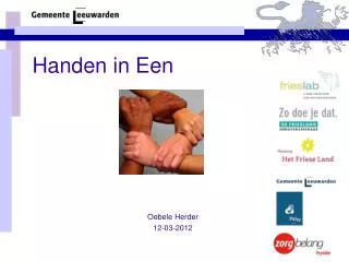 handen in een