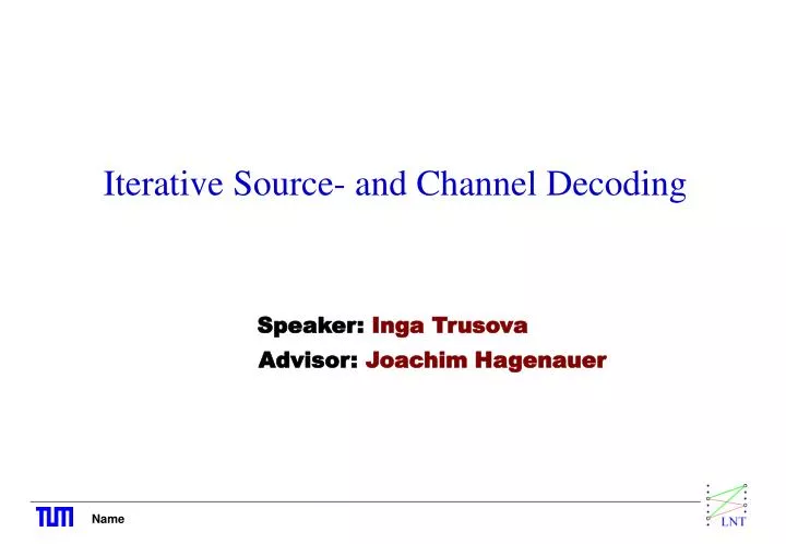 iterative source and channel decoding