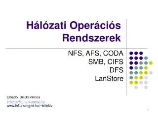 h l zati oper ci s rendszerek