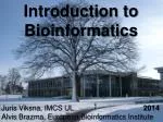 Introduction to Bioinformatics - slide 1