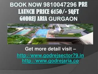 Original Booking Godrej Aria at Sector 79 - Gurgaon