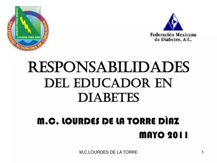 responsabilidades del educador en diabetes