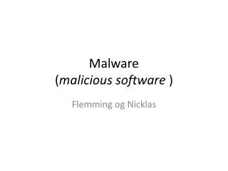 malware malicious software