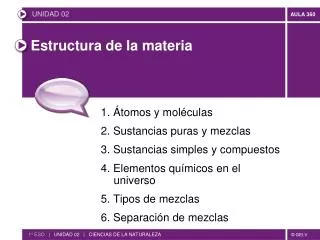 PPT - Estructura De La Materia PowerPoint Presentation, Free Download ...