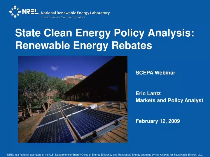 state clean energy policy analysis renewable energy rebates