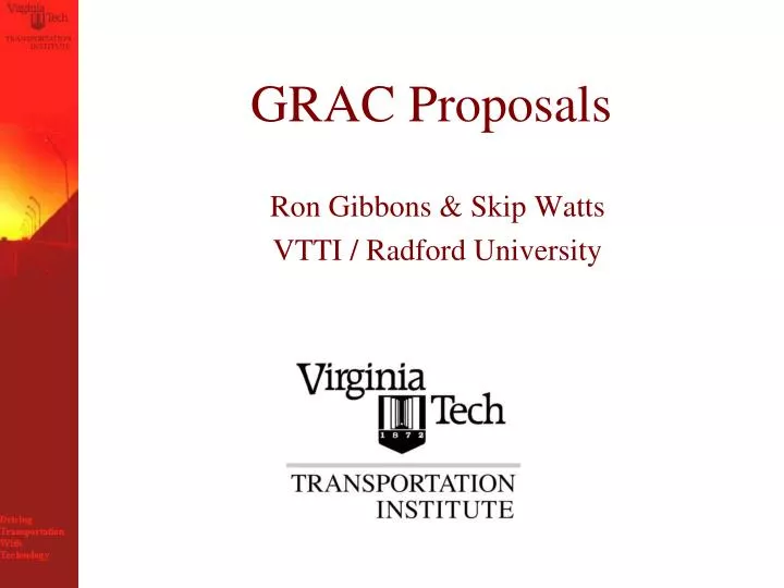 grac proposals