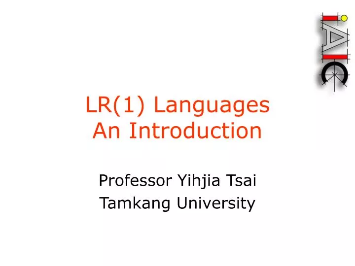 lr 1 languages an introduction