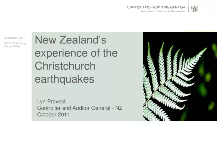 new zealand s experience of the christchurch earthquakes