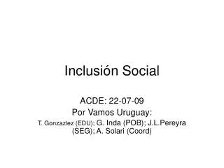 inclusi n social