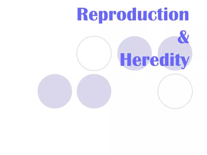 reproduction heredity