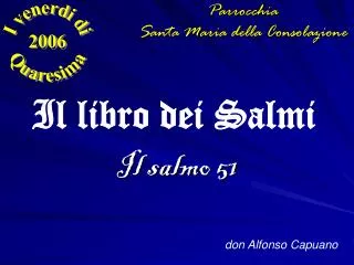 il libro dei salmi