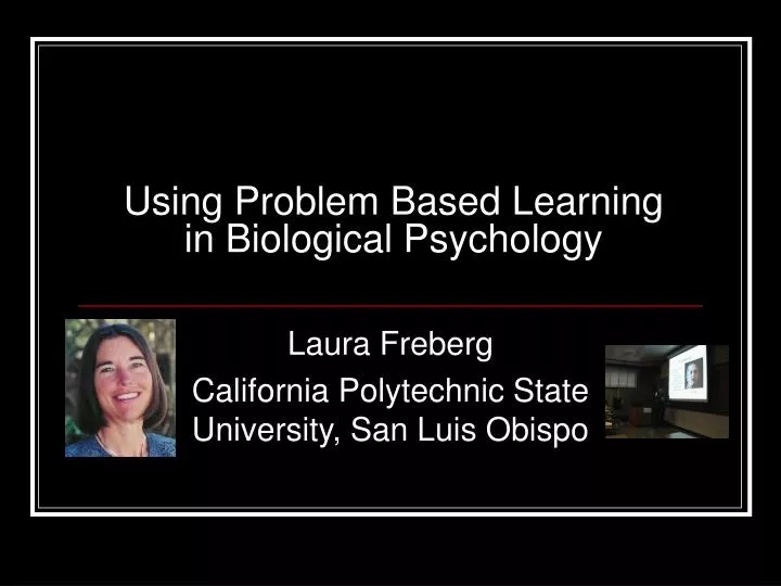 using problem based learning in biological psychology