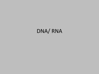 DNA/ RNA