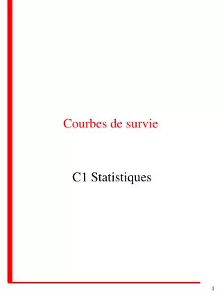courbes de survie