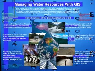 Managing Water Resources With GIS