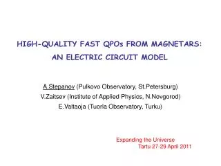 HIGH-QUALITY FAST QPOs FROM MAGNETARS: AN ELECTRIC CIRCUIT MODEL