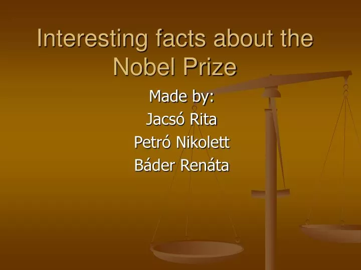 interesting facts about the nobel prize