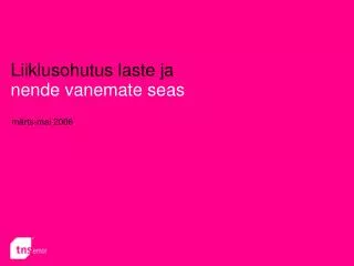liiklusohutus laste ja
