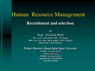 Human Resource Management