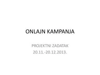 onlajn kampanja