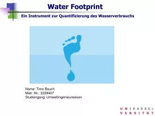 water footprint ein instrument zur quantifizierung des wasserverbrauchs