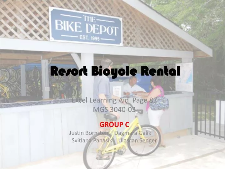resort bicycle rental