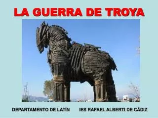 la guerra de troya