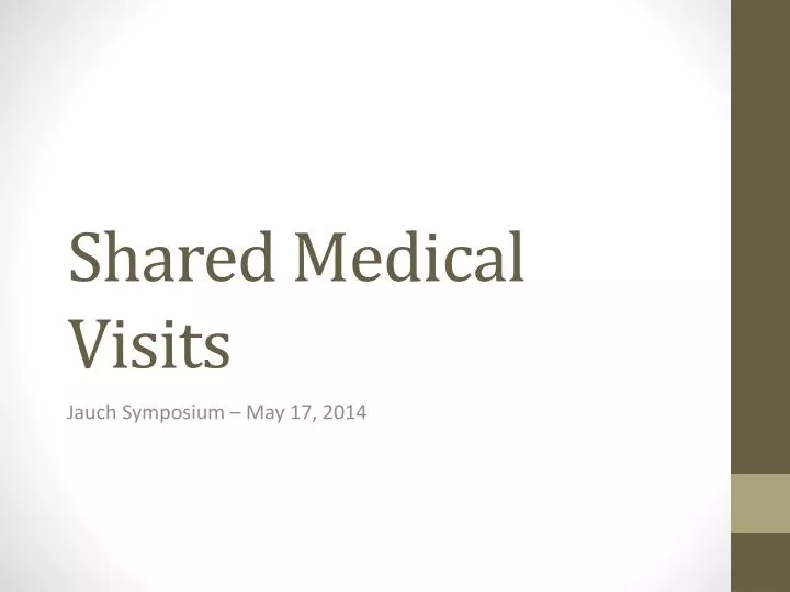 shared medical visits