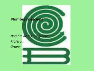 nombre la escuela