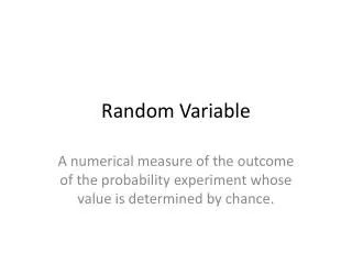 Random Variable