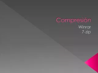 compresi n