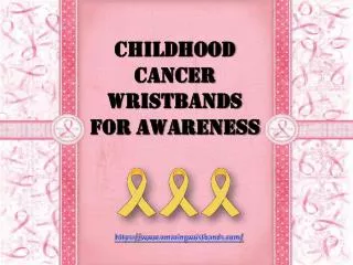 Childhood Cancer Wristbands For Awareness