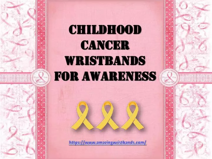 childhood cancer wristbands for awareness