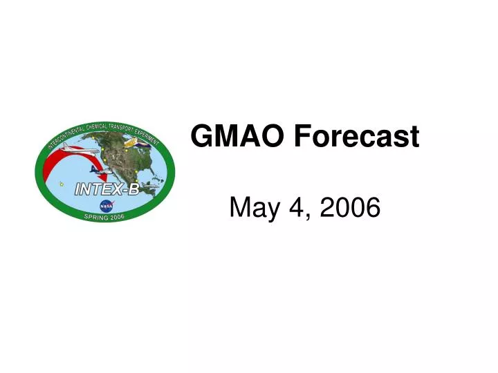 gmao forecast may 4 2006