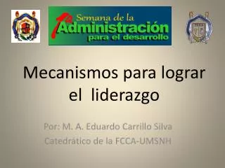 mecanismos para lograr el liderazgo