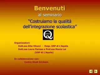benvenuti