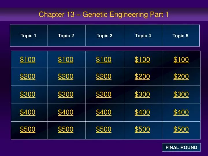 chapter 13 genetic engineering part 1