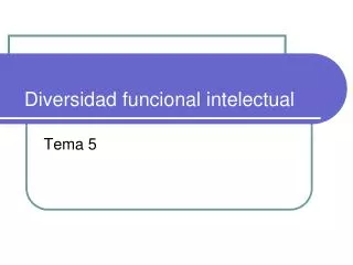 diversidad funcional intelectual
