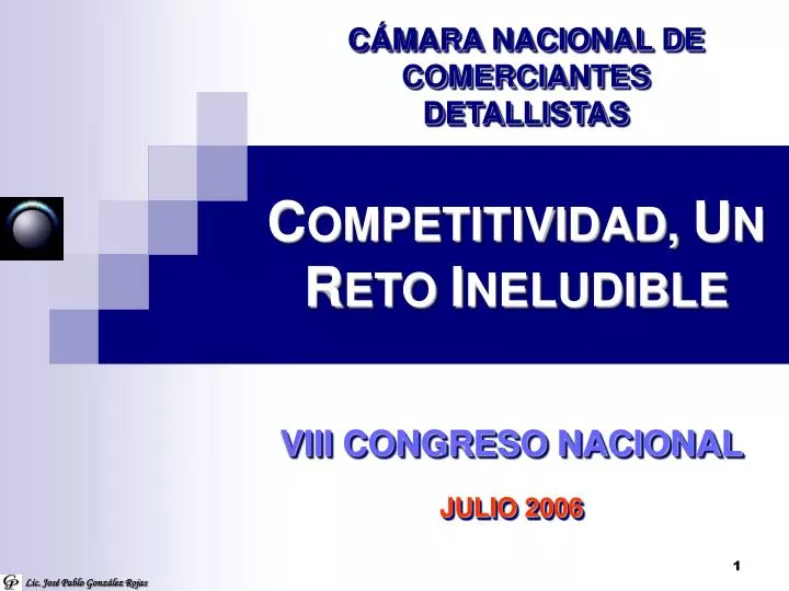 c ompetitividad u n r eto i neludible