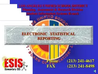 LOS ANGELES UNIFIED SCHOOL DISTRICT