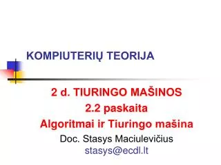 kompiuteri teorija