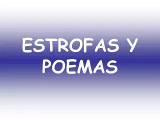 estrofas y poemas
