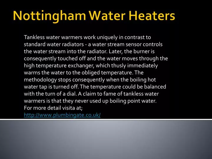 nottingham water heaters